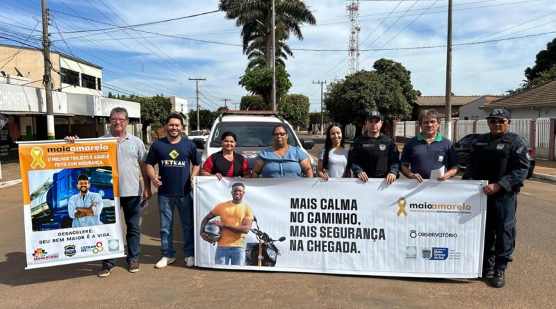 Blitz e homenagem faz parte da programação da Campanha Maio Amarelo
