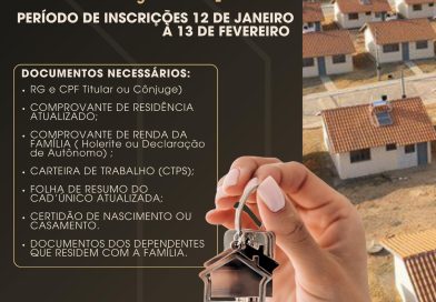 Inscrição para seleção de unidades habitacionais financiadas com recursos do FNHIS estão abertas