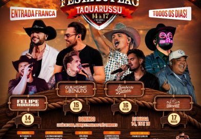 Festa do Peão de Taquarussu acontecerá de 14 a 17 de maio